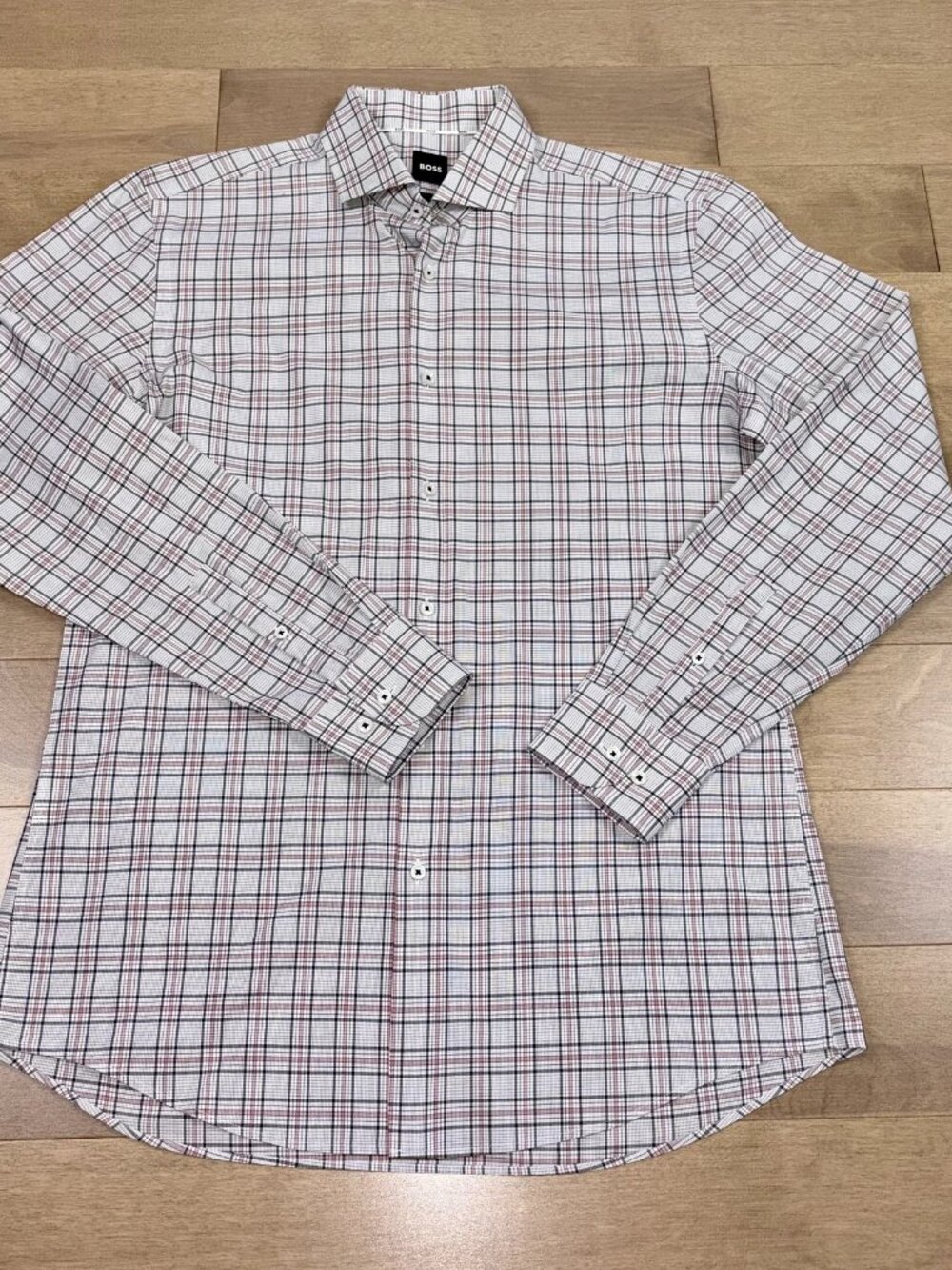 HUGO BOSS men's plaid shirt size Large